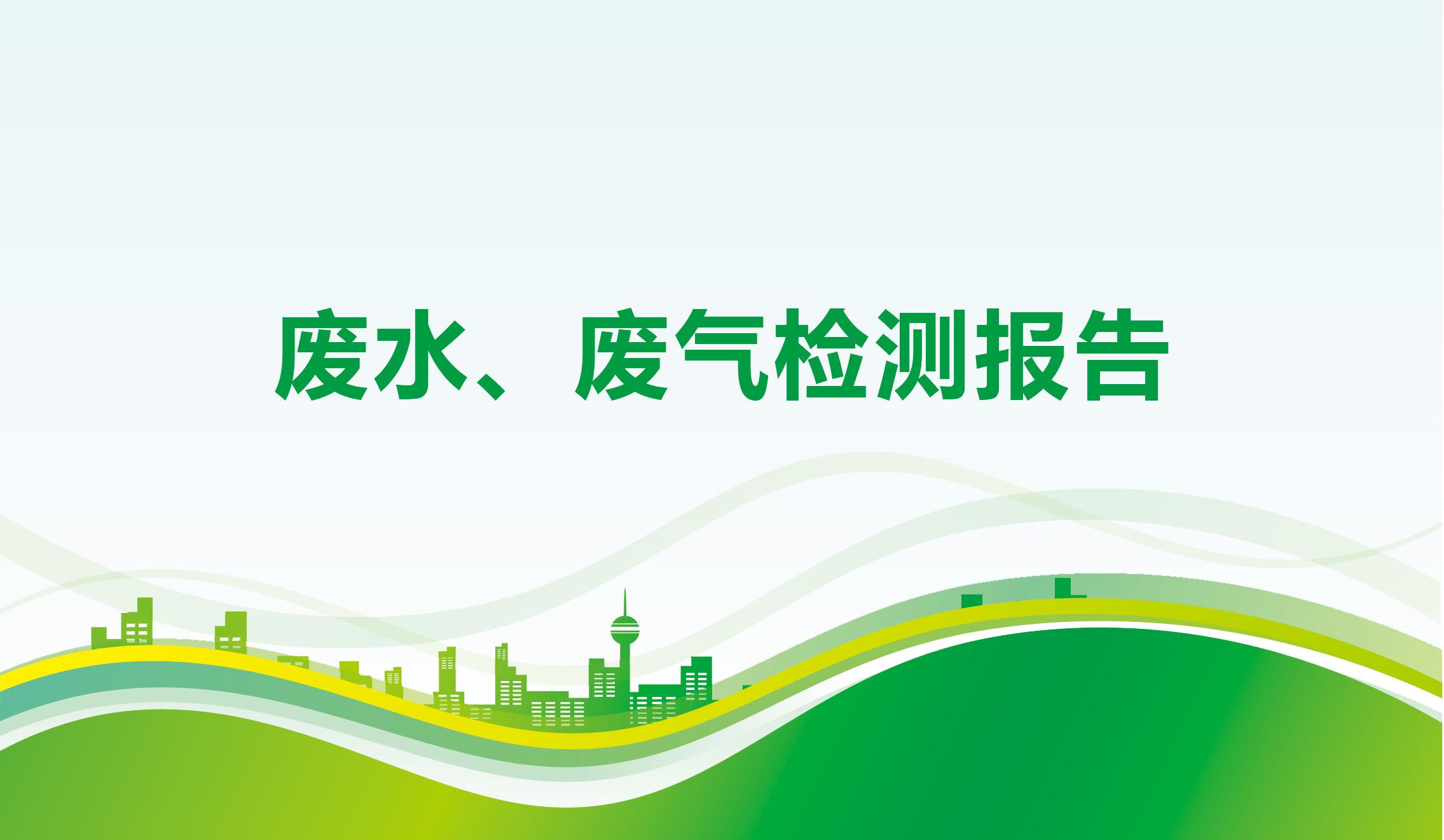 廢水、廢氣檢測報(bào)告-海一